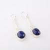 Natural Lapis Lazuli Gemstone 925 Sterling Silver Jewelry Handmade Earrings1.76" EE-171-22