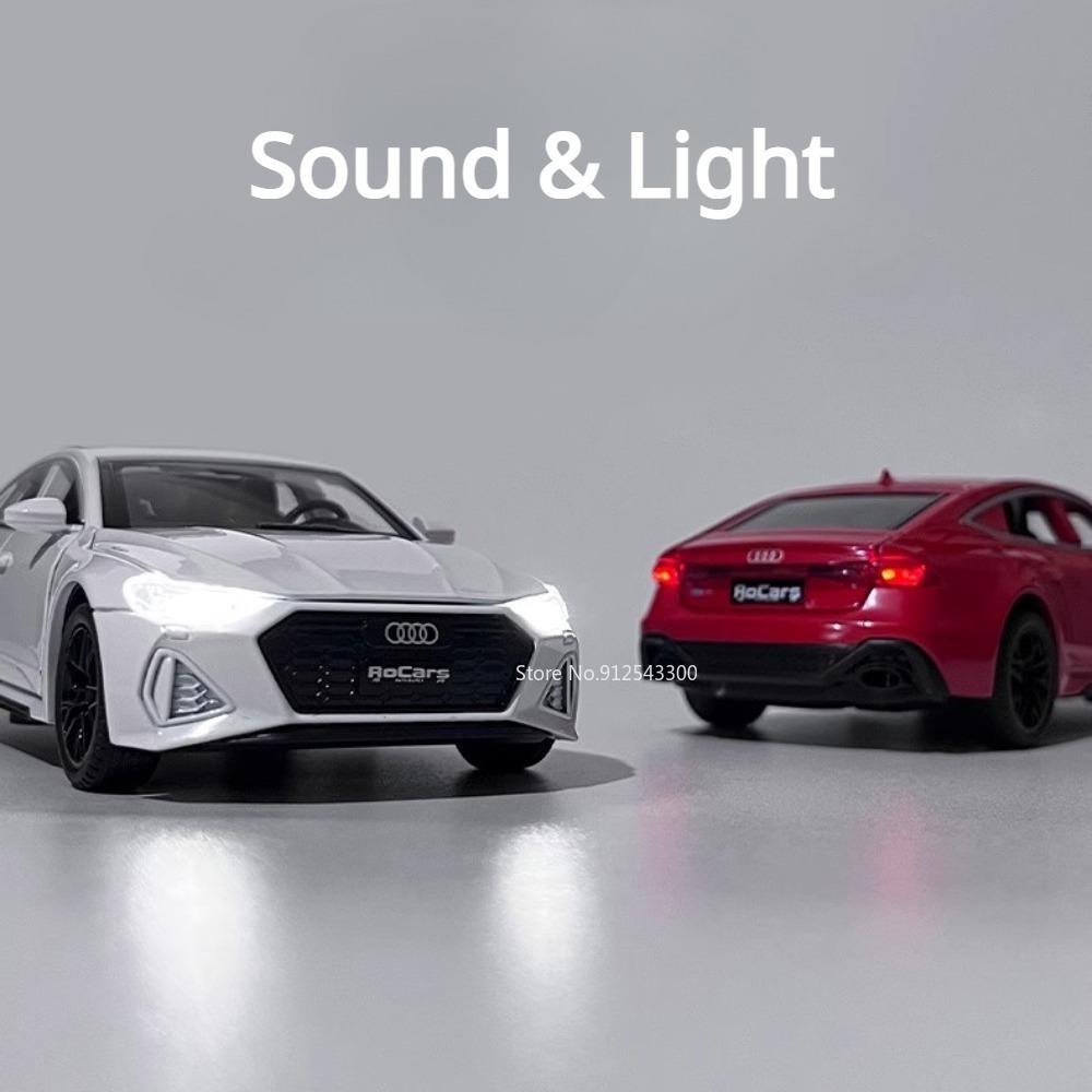 1:32 RS7 A4 Modellauto Spielzeug Legierung Druckguss Hohe Simulation Sound Licht Rückziehbar Fahrzeuge Modelle für Kinder Sammlung Geburtstagsgeschenke