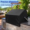 Copertura per Griglia da Incasso in Tessuto Oxford 210D Copertura per Griglia BBQ Resistente alle Intemperie con Bordo Elastico Copertura Protettiva Robusta per Griglia da Esterno