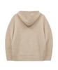 WAIKEI Big Star Check Applique Hoodie Knit Ivory