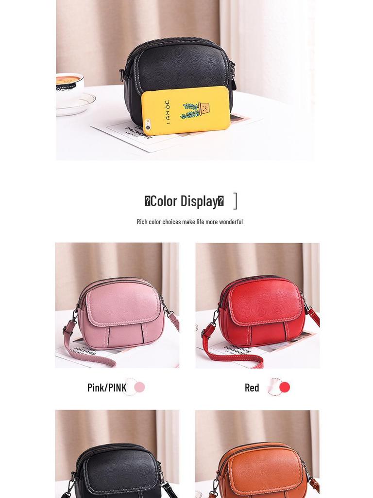 Women's Autumn/Winter 2025 Korean Style Round Crossbody Bag