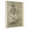 Vintage Mucha Style Decorative Metal Wall Art Nouveau Character Home Hanging Decoration