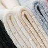 1 Pair Women Summer Socks Mid-tube Thin Shirring Lace Anti-slip Cooling Solid Color High Elasticity Sweat Absorption Adult Home Yoga Socks Piled Socks