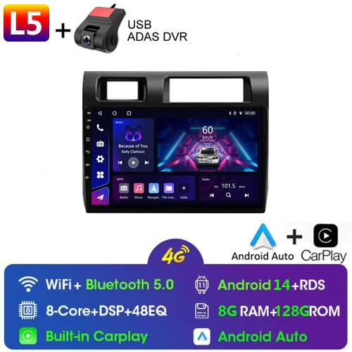 9" For Toyota Pickup Land Cruiser LC 70 79 Series 2007-2020 Android 14 Autoradio Wireless Carplay Multimedia Player Radio DVD