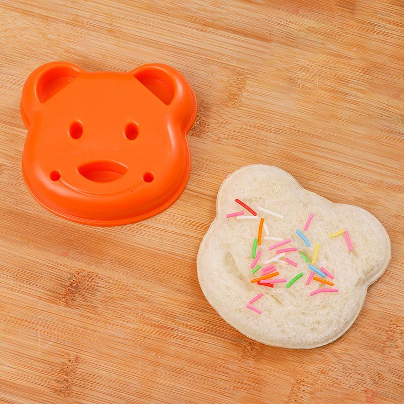 1/3pcs Sandwich Cutter Mini Cartoon Rabbit Bear Car Bread Knife Sandwich Cutter Sealer For Kids Bento Lunch Baking Mold