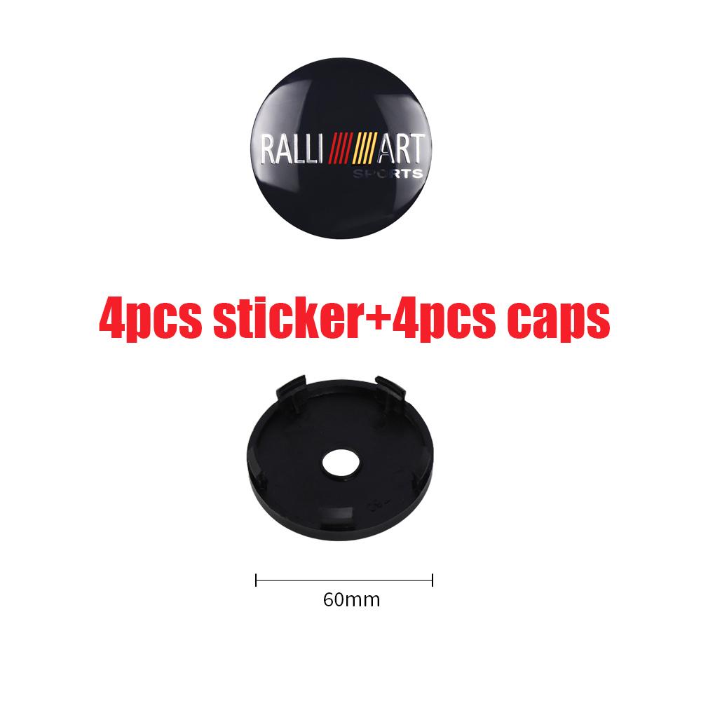 4Pcs 56/60MM Car Wheel Center Hub Caps Badge Tire Rim Cover for Mitsubishi Pajero Sport ASX Lancer L200 Attrage Xpander Eclipse