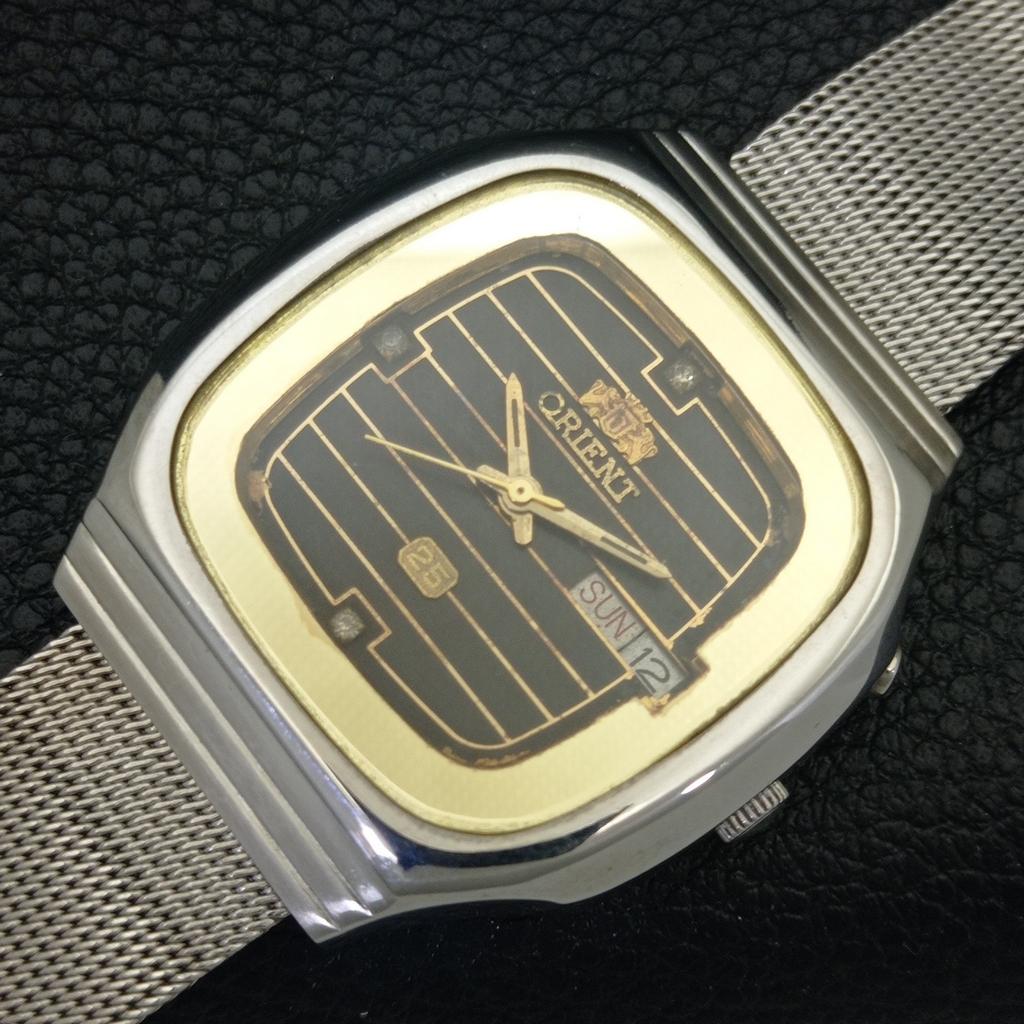 ORIENT AUTOMATIC VINTAGE JAPAN 46941 MENS ORIGINAL DIAL WATCH a703390-1 R213b-a703390