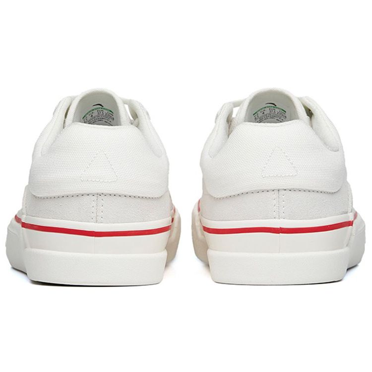 Anta Aoli CVS Skateboard Durable Low-Top Sneakers Women Sneakers White Red 122238014-4