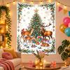 Christmas Theme Wall Tapestry, Xmas Wall Hanging, Holiday Home Bedroom Decoration