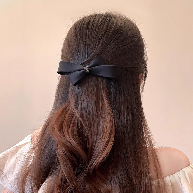 Elegant Bow Hair Clip чёрный