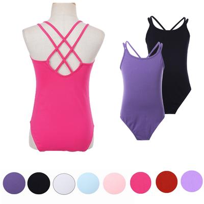 Kids Girls Camisole Leotard Gymnastic Ballet Dance Leotard Sleeveless Tank Top Bodysuit Dancewear