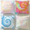 Tie-Dye Cushion Cover Soft & Easy-Wash Pillow Case – Versatile For Couch, Bed, Travel And Office
