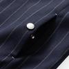 Septwolves Men's Vertical Stripe Baseball Collar Jacket