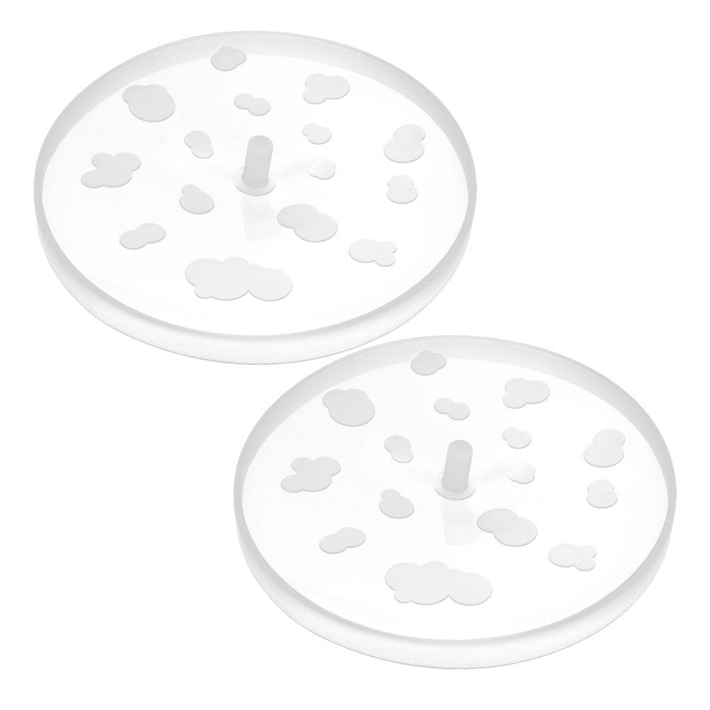 

2pcs Popcorn Bowl Lids, Transparent Plastic Microwave Popcorn Bucket Lid Container Part Foldable Popcorn Bowl Cover Accessories