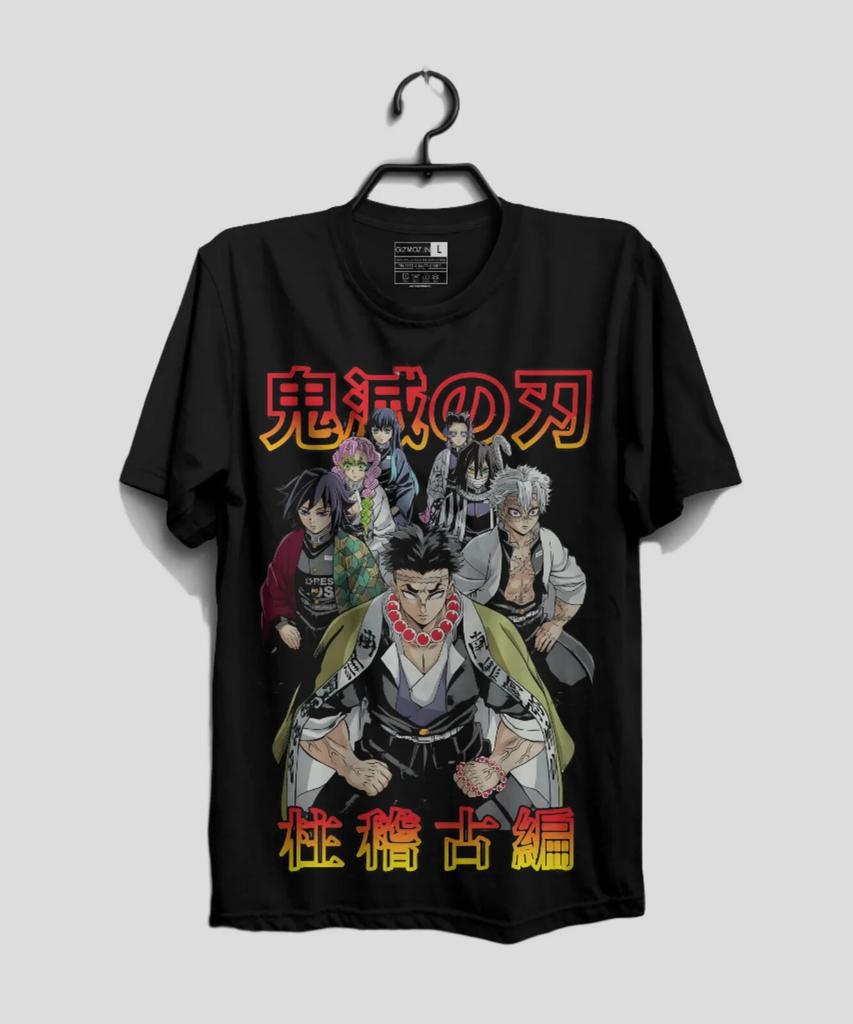 Demon Slayer Hashira Anime Manga Tanjiro Nezuko Inosuke Kimetsu no Yaiba T-Shirt