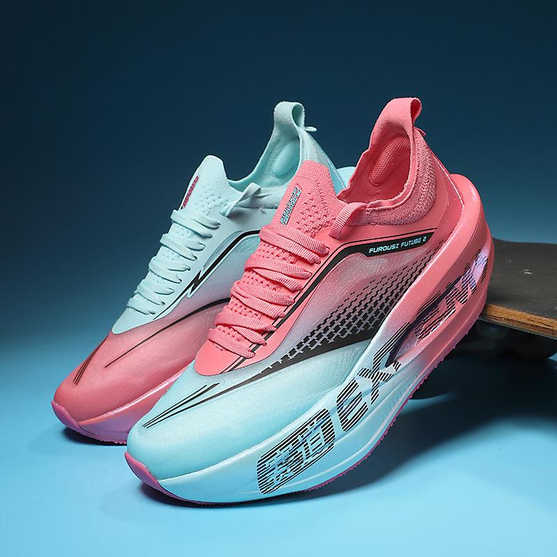 Street men s outdoor running shoes casual sports shoes racing youth campus new shock-absorbing running shoes 34