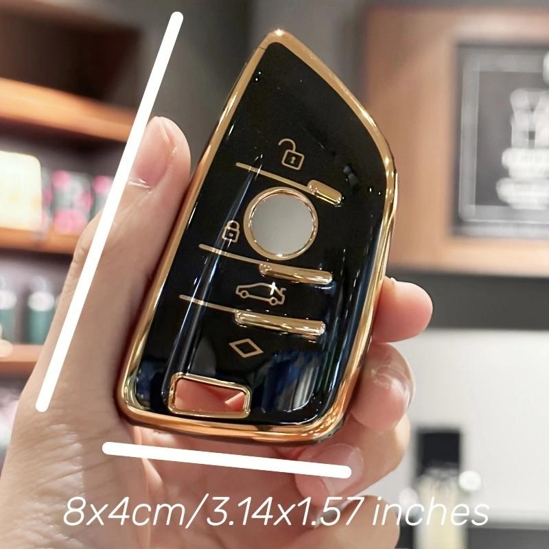 Premium Key Fob Case Cover with Keychain for BMW X1 X2 X3 X4 X5 F15 X6 F16 G20 G30 1 2 3 5 7 Series Car Accessories