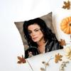 Michael Jackson Kissenbezug Waschbar Leinen Kissenbezug Weich für Tägliches Sofa Bett Wohnzimmer Dekoration