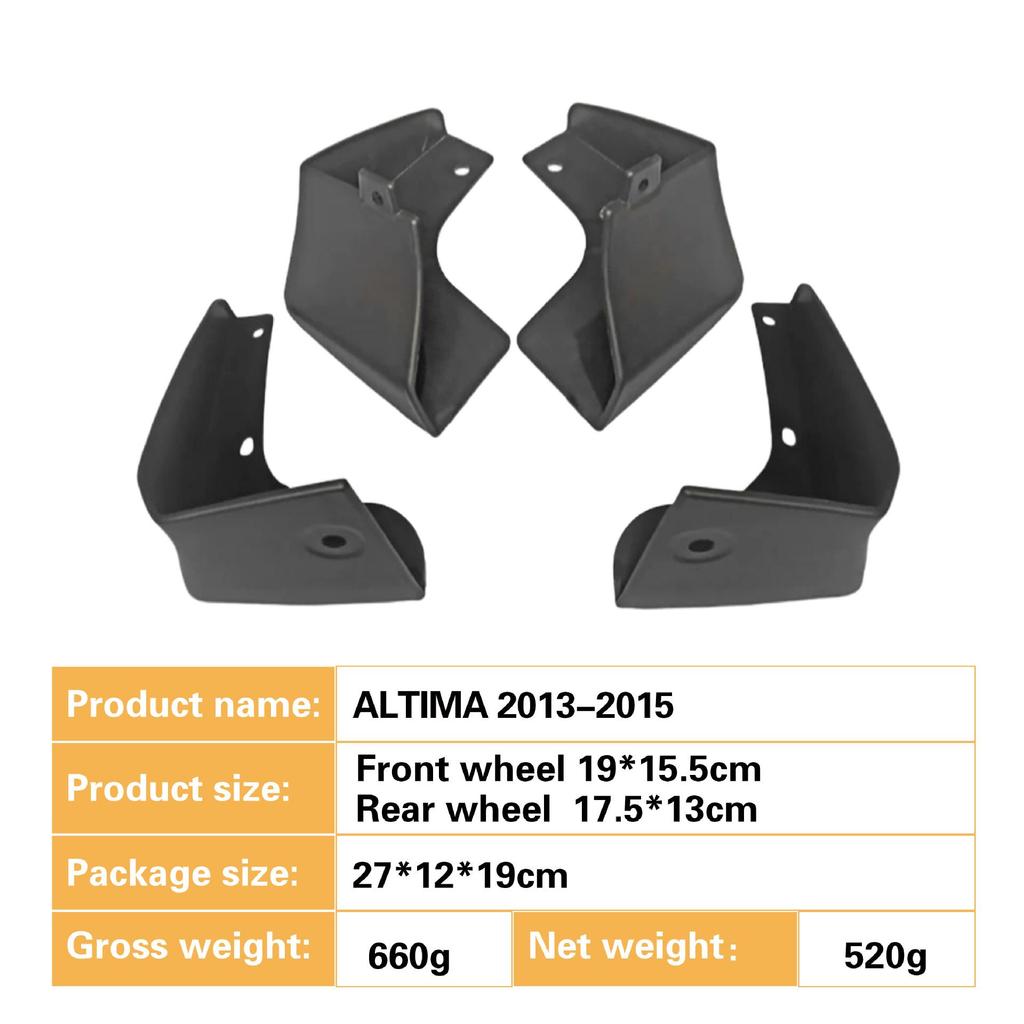 Nissan Altima 2013-2015 Schmutzfänger für den Außenhandel