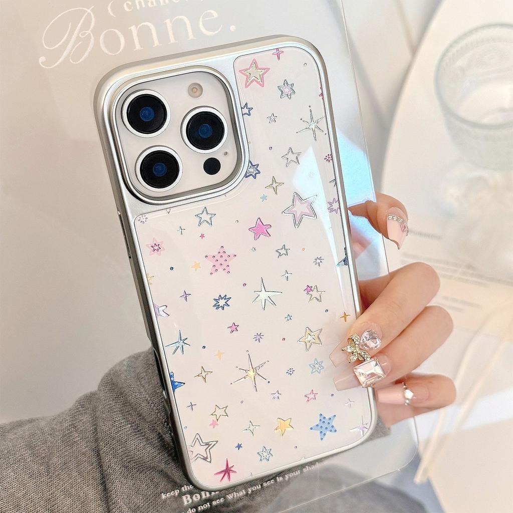 Gilt for Apple 15 Promax Phone Case for IPhone 16 Glue Dopamine Star 17 Electroplating 14 for Huawei