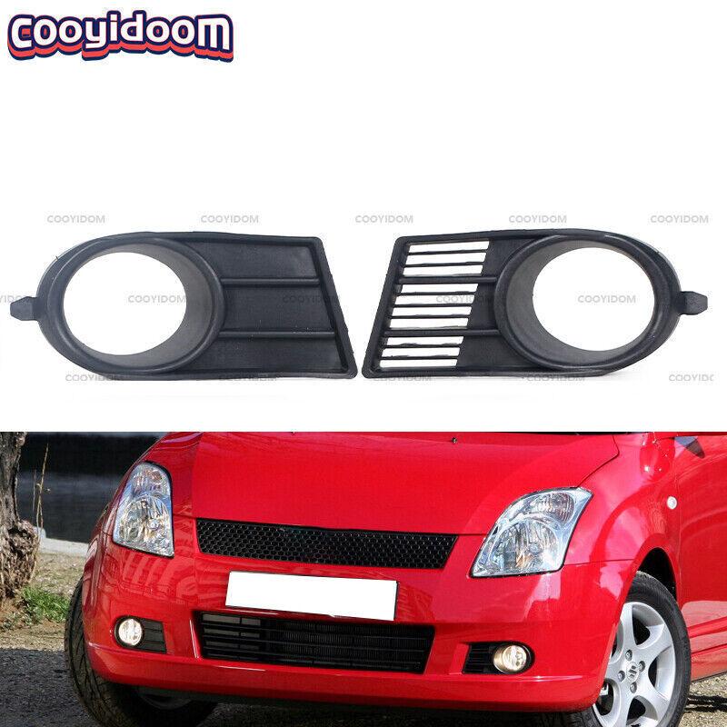 Пара Черная рамка-решетка противотуманной фары переднего бампера Для Suzuki Swift 2005 2006