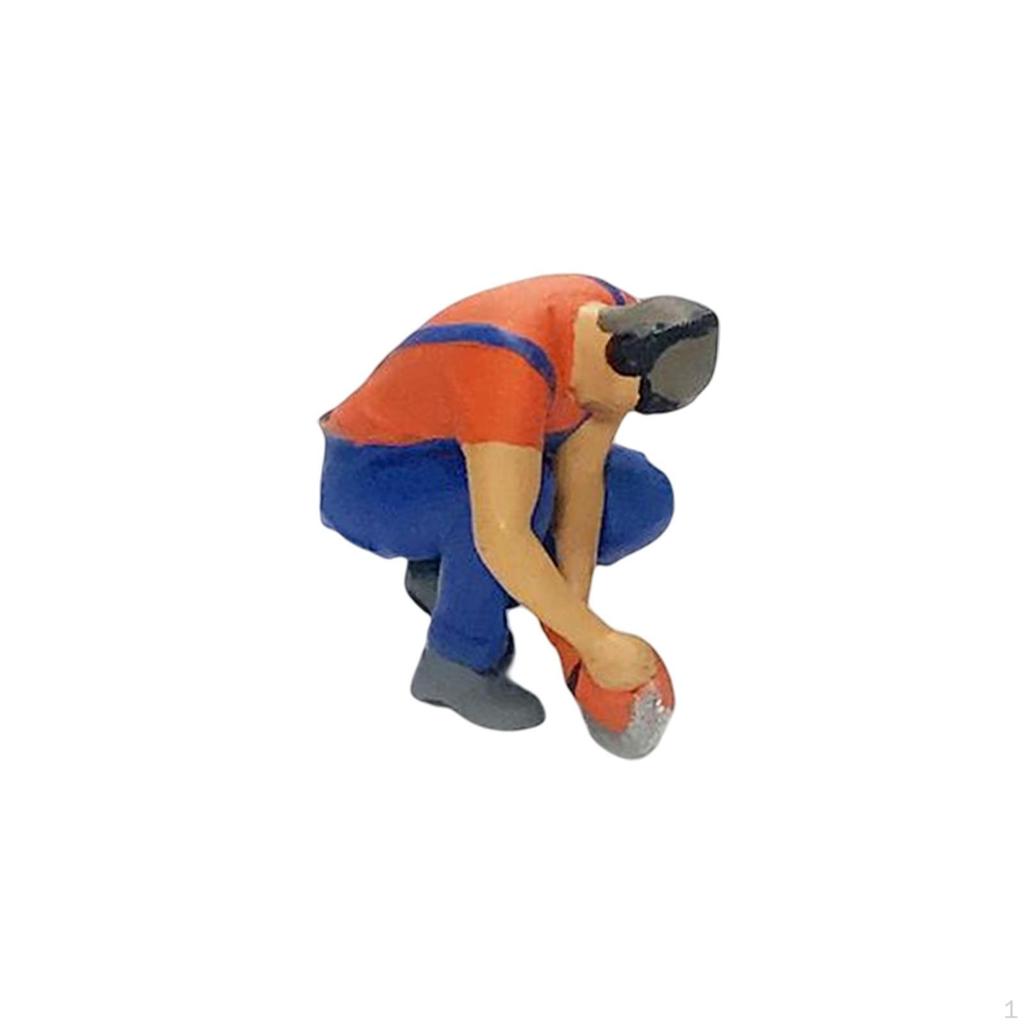 1/64 Figure Repairman Architecture Model Accessory Miniature Scenes Resin Doll Collections Micro