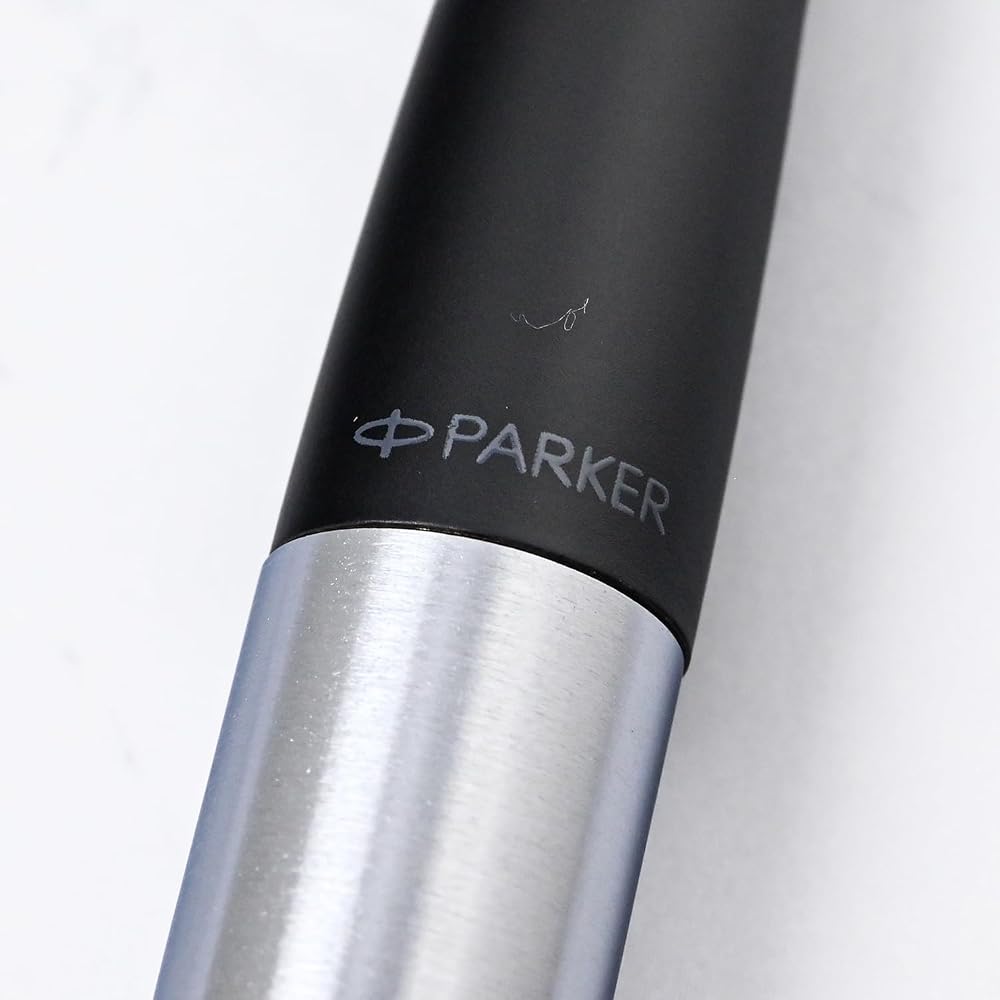 PARKER S0735810 Parker Ballpoint Pen, Urban Matte Black CT, Medium, Oily Type, Gift Box Included