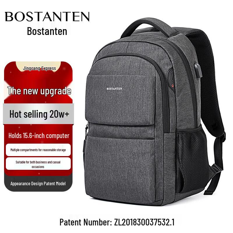 BOSIDANDUN Men's 15.6-inch Laptop Business Travel Backpack