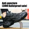 Labor Protection Shoes, Male Anti-smashing and Anti-piercing Safety Shoes, Steel Wire Rotating Buckle, Untied Shoelace, Cool Protection