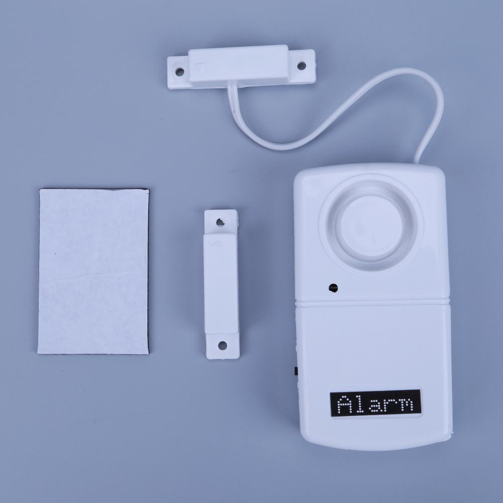 Mini Alarm Sensor Detector Battery Powered Sticky Window Magnetic Alarm System 95Db Loud Voice Easy Installation for Home Office
