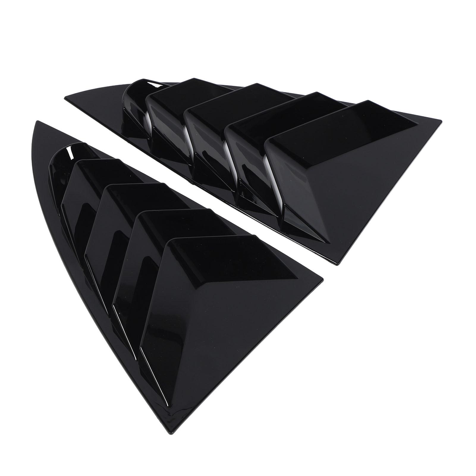 2Pcs Car Rear Window Shutter Cover Trim Stylish Look Window Louver Side Vent Trim Replacement for 2023 and Later