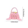 Happy Easter Bunny Long Ears Bags Easter Basket Buckets Easter Tote Bags Children Gift Storage Handbag