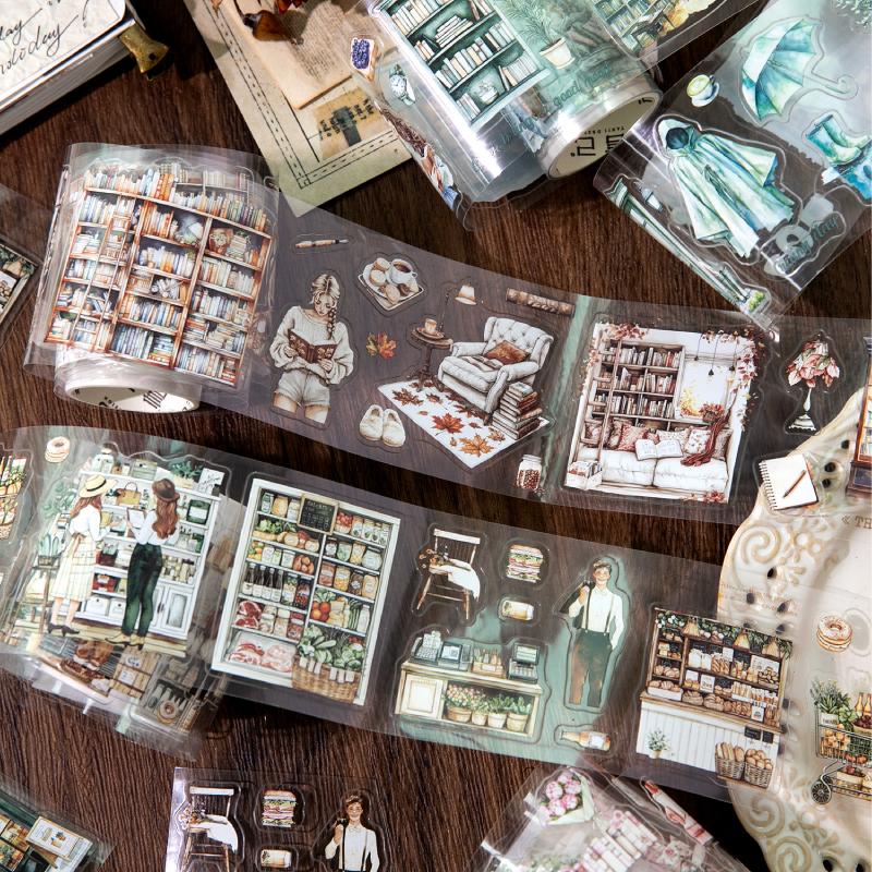 Journal GO 6x200cm Comfortable Rythm Tape Sticker for Card Scrapbooking Decoration Collage Junk Journal DIY Masking Tape