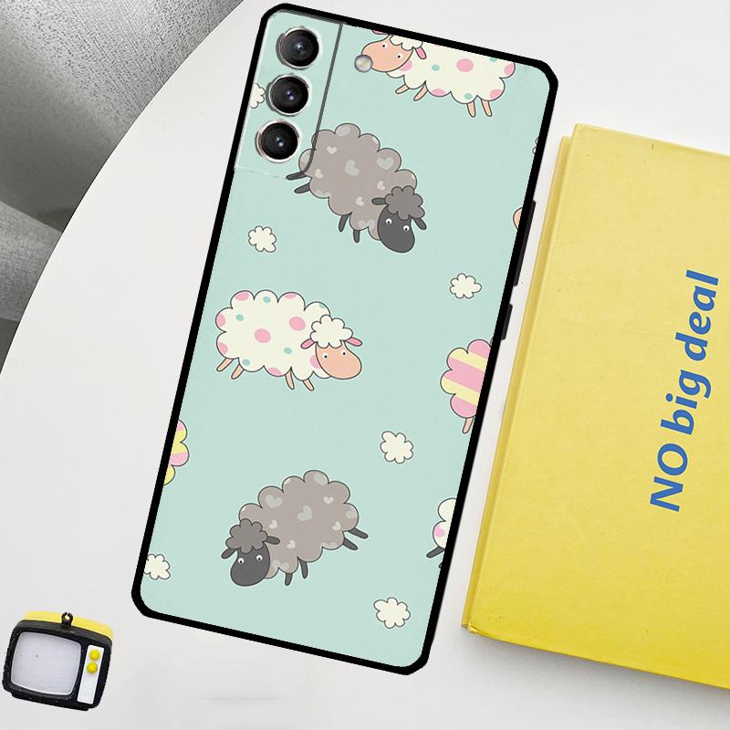 

Cute Sheep Phone Case For Samsung Galaxy S25 S26 Ultra S20 S21 S22 S23 Plus S10 S25 FE S24 Ultra Cover Galaxy S20 FE