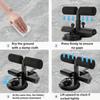 Ab Training Auxiliary Device, Portable Sit Up Exercise Equipment with 2 Strong Suction Cups and Adjustable Foot Holder