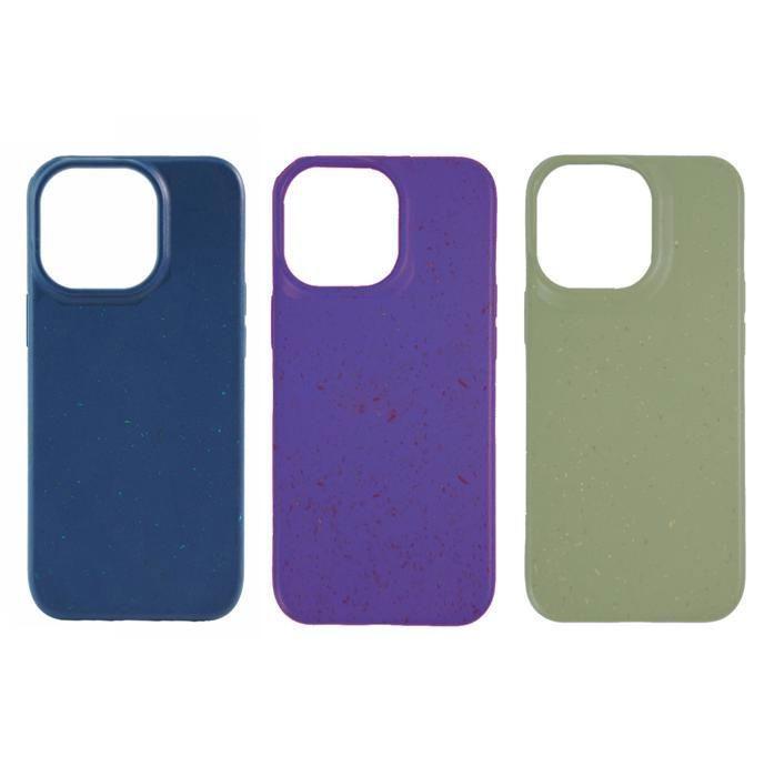 Coque biodégradable - iPhone 14 Pro Max - Violet - Écologique - Semi-rigide