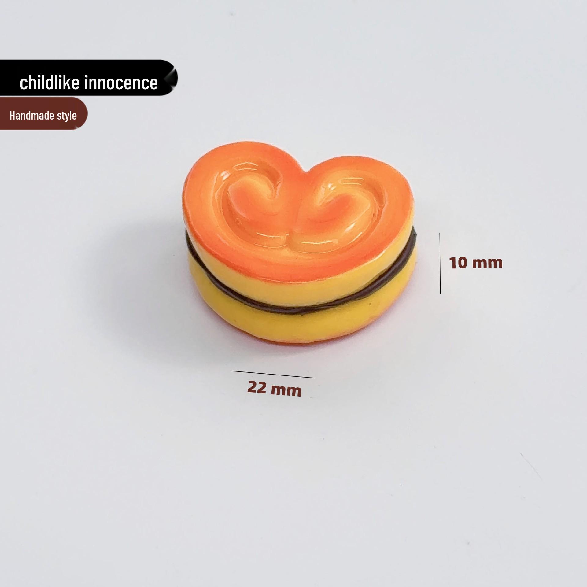 

3D Sandwich Cookie Ornament - DIY Hanging Pendant & Hair Accessory Material with Creative Stickers