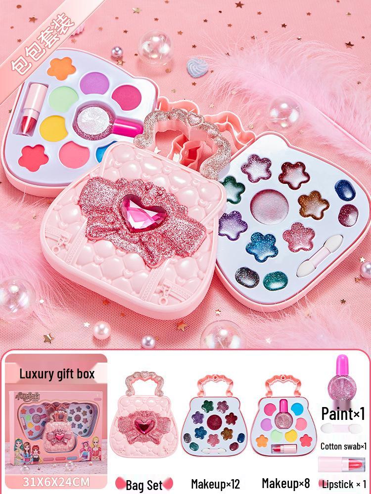 

Детский набор для макияжа для ролевых игр: Губная помада и лак для ногтей для девочек 3-6 лет