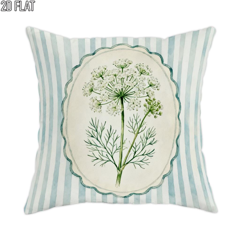 1pc Pillowcase, Spring Floral Vintage Pillowcase, 45cm*45cm, Soft and Smooth Polyester Short Plush Fabric, Single-Sided Printed Pattern, Pillow Insert