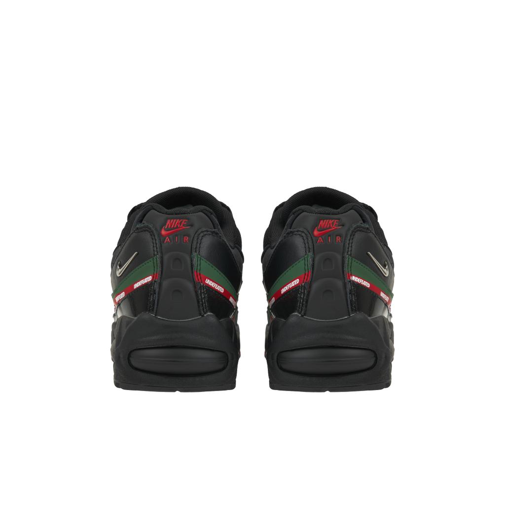 נעלי סניקרס יוניסקס שחורות Undefeated x Nike Air Max 95 כסף-מטאלי ירוק-ערוץ אדום-ספורט IB4453-001