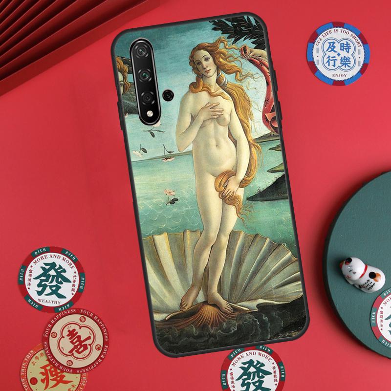 Art Paintings The Birth Of Venus For Huawei Nova 11i 8i 12i 12s 9 10 SE Y60 Y70 Y90 Y72 Y73 Y61 Y91 P60 Pro P30 P40 Lite Case