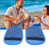 2 Pcs Sand Wipe Off Mitts Large Size   Mesh Fabric Beach Sand Remover Cleaner Vacation   for Sandboxes
