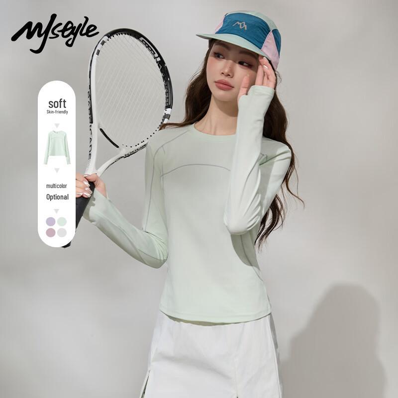 MJ STYLE Women s Quick-Dry Long Sleeve Sports Top L