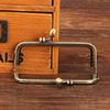 Floral Embossed Antique Bronze Square Handbag Clasps (8.5-20.5cm)
