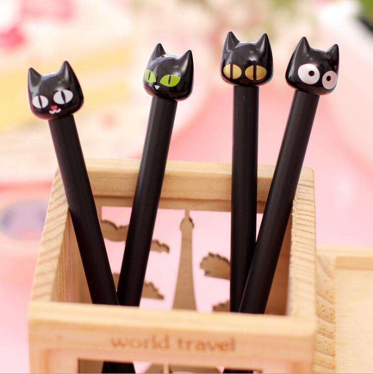 Creative Cute Black Cat Needle Tip Pen - Office & Student Signature Pen