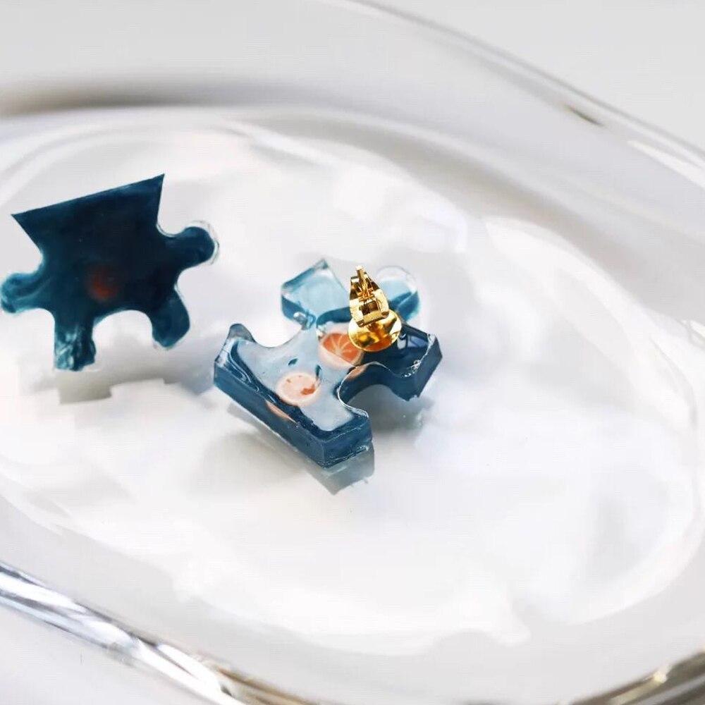 12 stk hjerteanheng Silikonstøping Epoksyformer sett UV-epoksyharpiksformer Verktøy for gjør-det-selv-smykker å lage funn, rekvisitasett