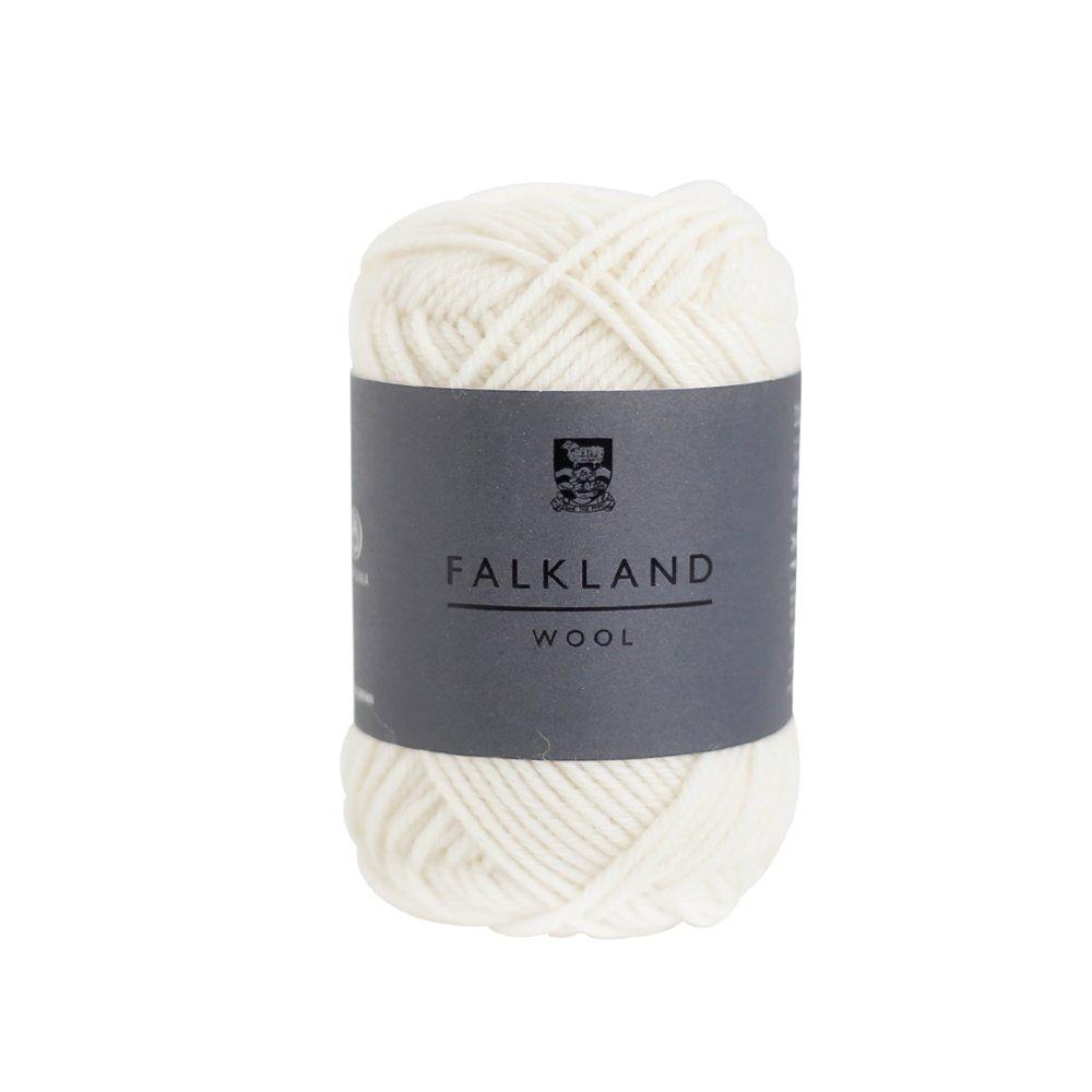 Yokota DARUMA Falkland Wool Extra Pack of Yarn, Thick, Col. 1, Beige, 50g, Approx. 85m, 5, 01-5760