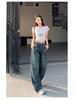 2025 Spring American Retro High Waist Wide Leg Jeans for Women - Spicy Girl