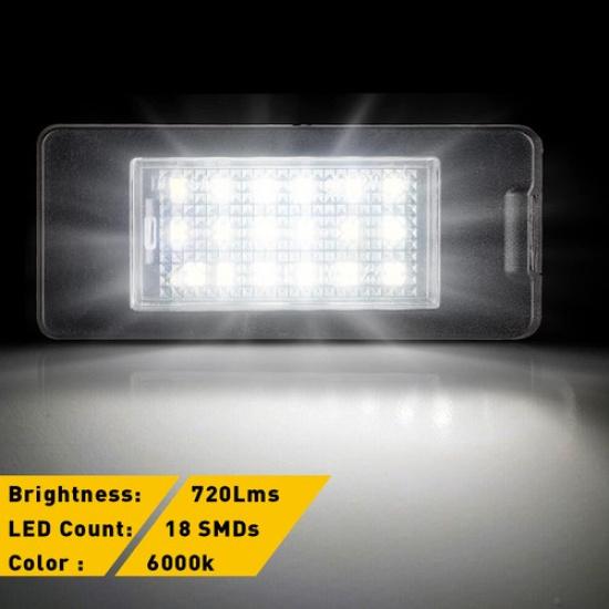 LED Plate License Light White For Cadillac Escalade Escalade ATS ESV 2015-