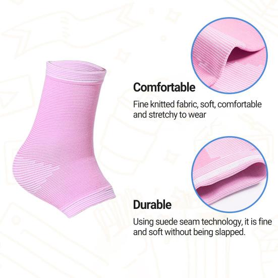 1 Pair High Density Good Elasticity Shock Absorption Ankle Protector Kids Ankle Compression